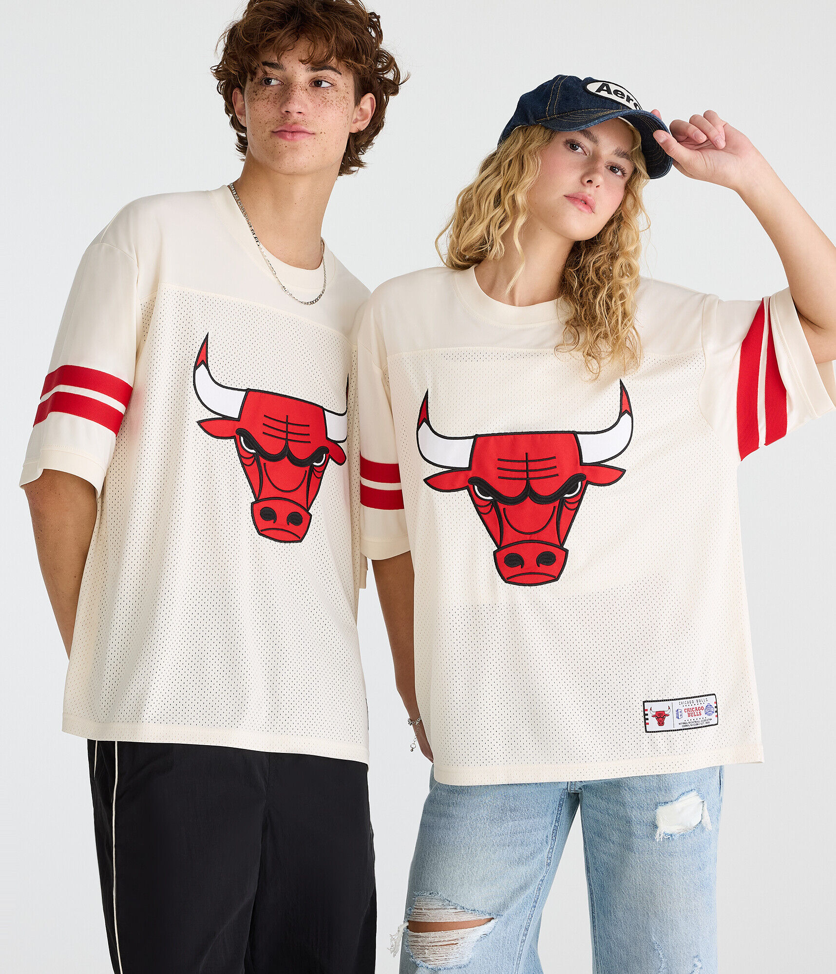 Chicago Bulls Stripes Mesh Top