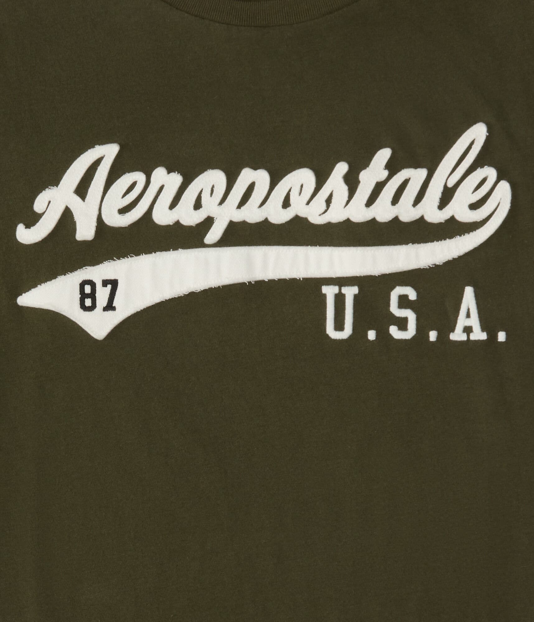 Aeropostale USA Script Appliqu&eacute; Graphic Tee