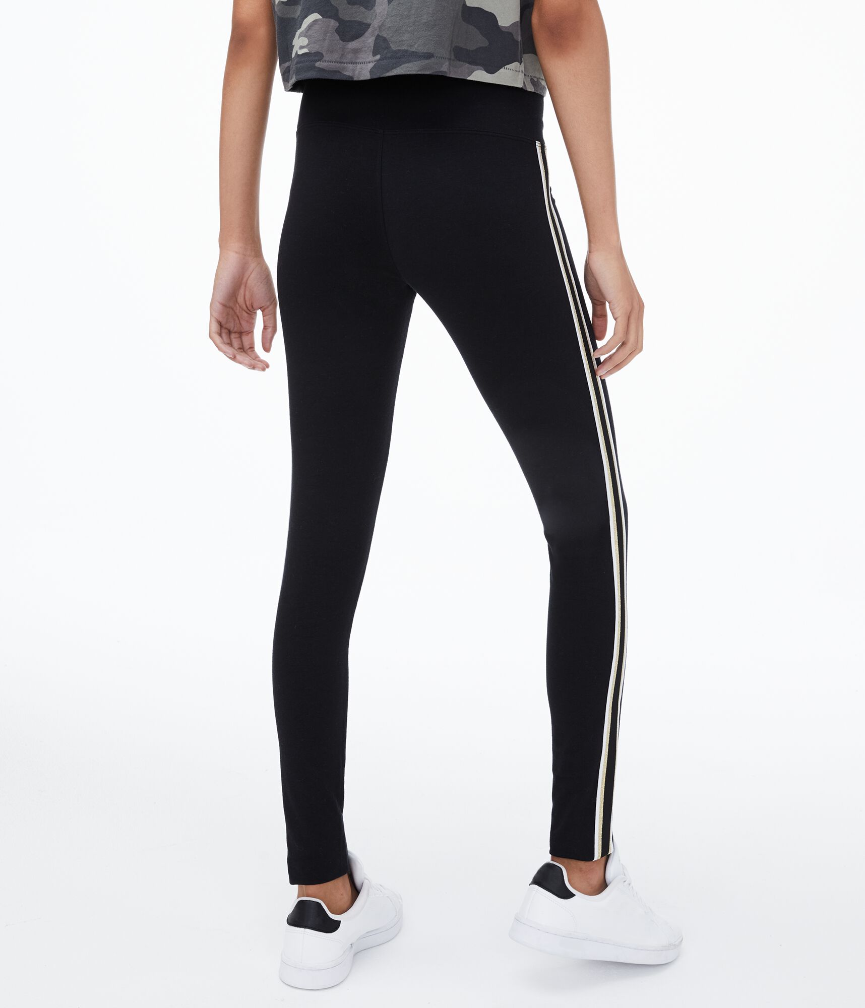 Metallic Stripe Leggings