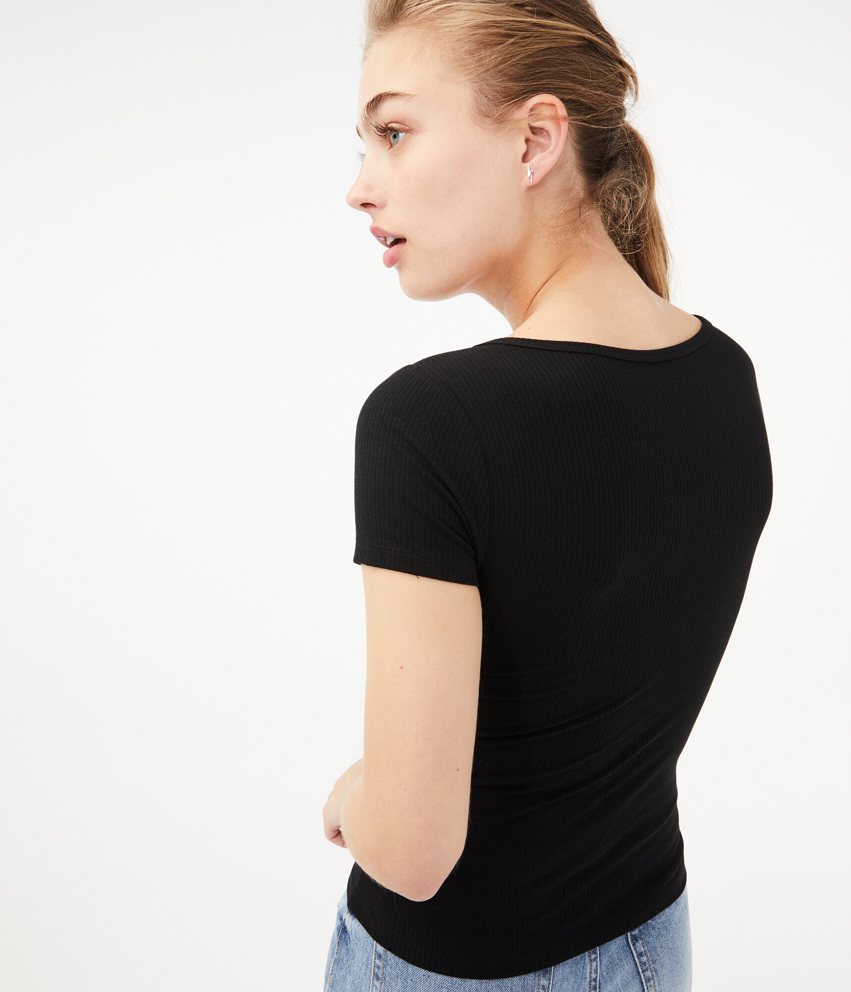 Seriously Soft Lace-Up Bodycon Top