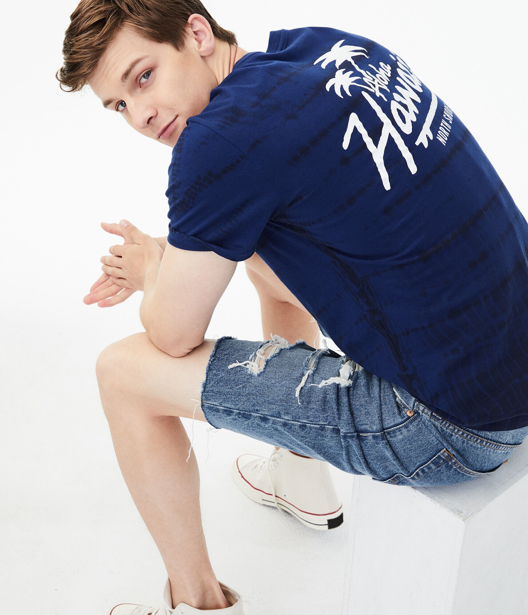 Aloha Hawaii Tie-Dye Graphic Tee