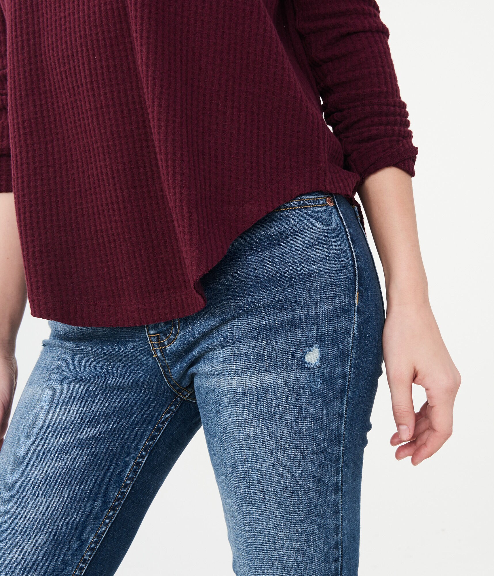 Long Sleeve Seriously Soft Waffle-Knit Top