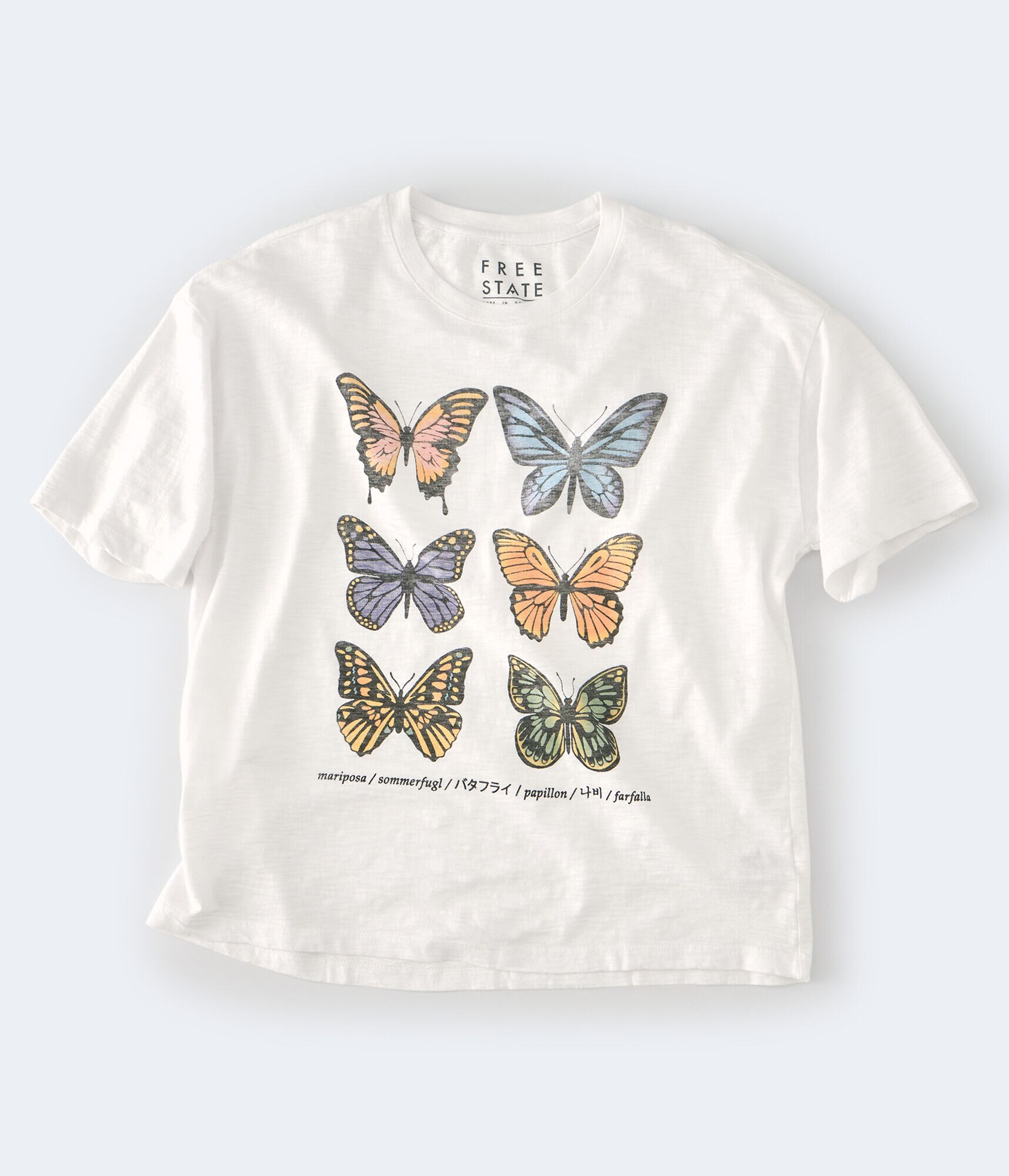 Butterfly Languages Boyfriend Tee