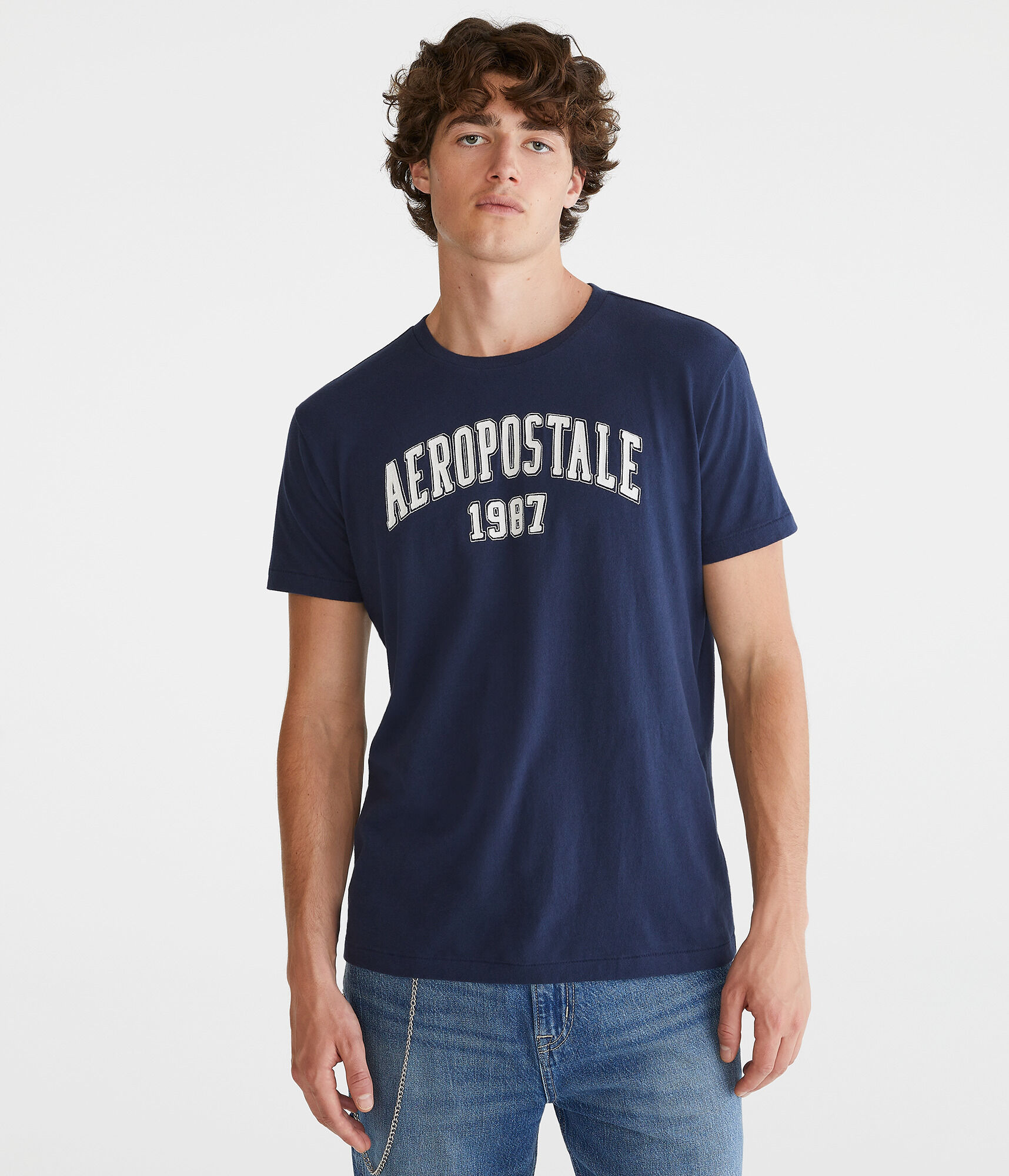 Aeropostale 1987 Appliqu&eacute; Graphic Tee