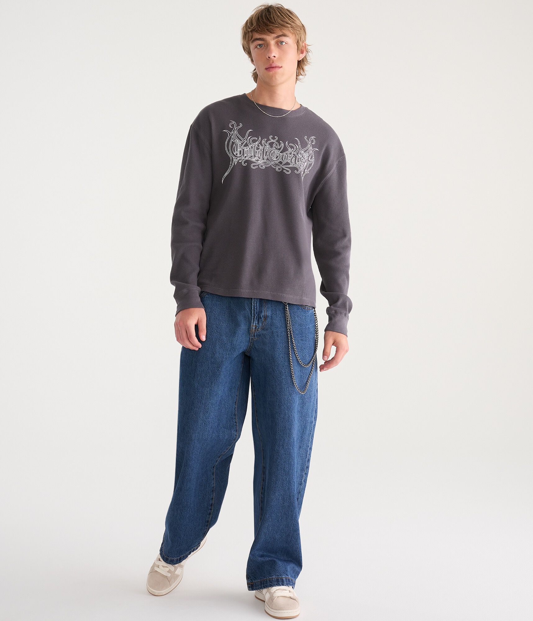 Long Sleeve Gold Coast Graphic Thermal Tee