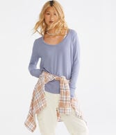 Long Sleeve Seriously Soft Ribbed V-Neck Tee