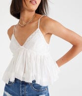 Eyelet Babydoll Cami