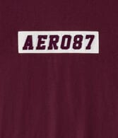 Aero87 Box Logo Appliqué Graphic Tee