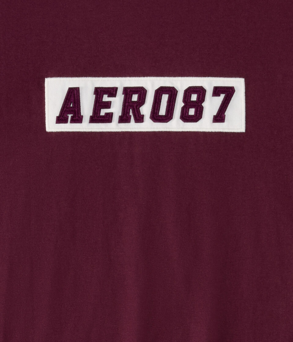 Aero87 Box Logo Appliqué Graphic Tee