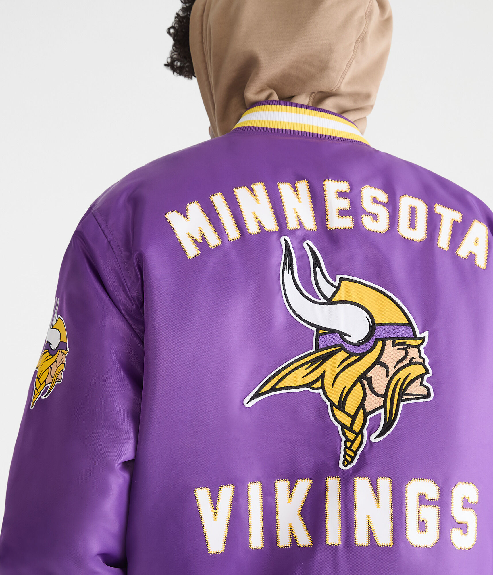 Minnesota Vikings Satin Bomber Jacket