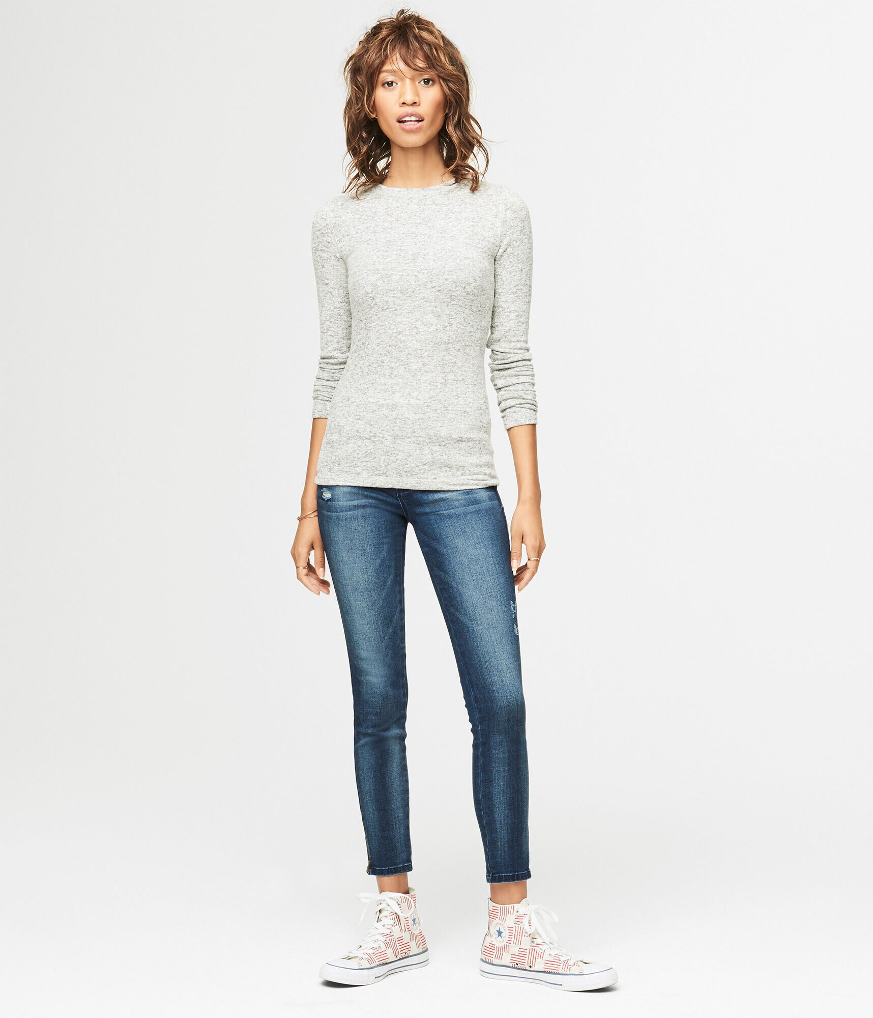 Long Sleeve Seriously Soft Marled Crew Top