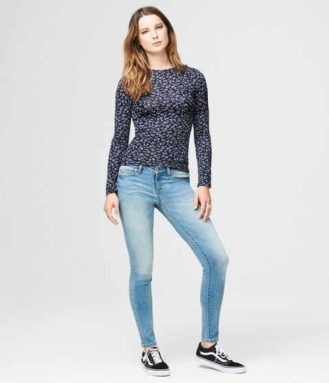 Long Sleeve Ditsy Floral Layering Tee