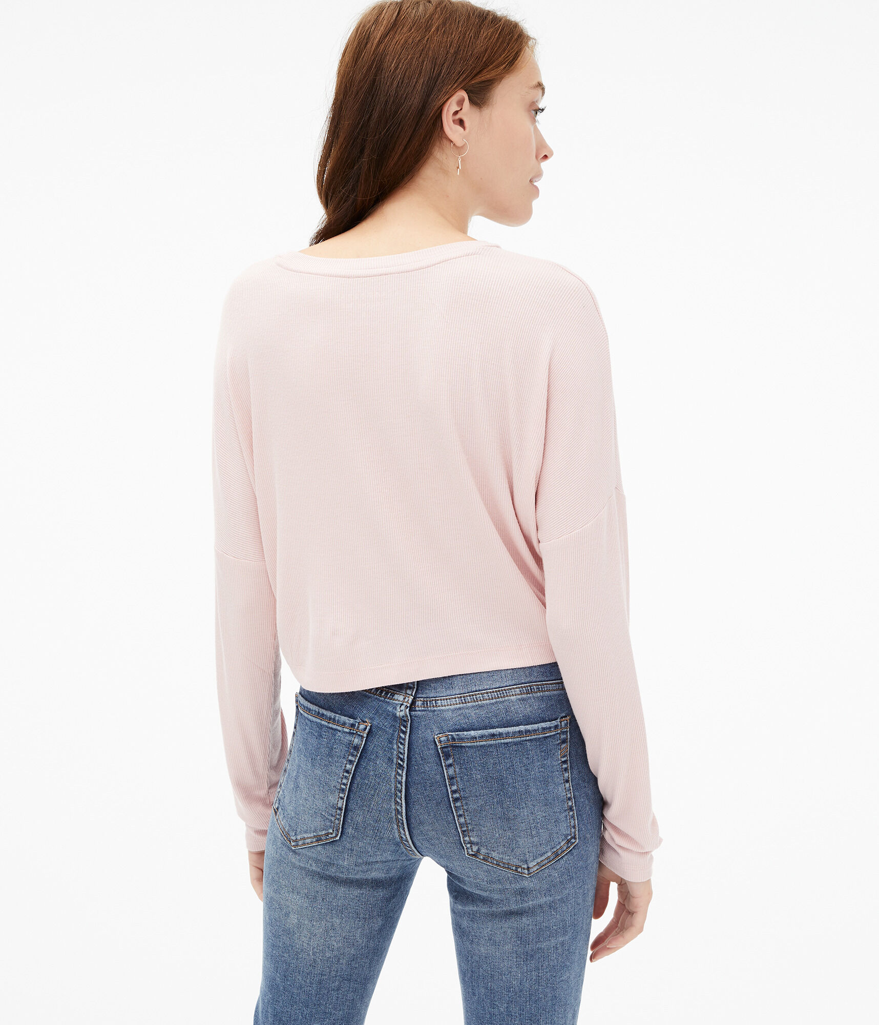 Long Sleeve Seriously Soft Cropped Slouchy Tee