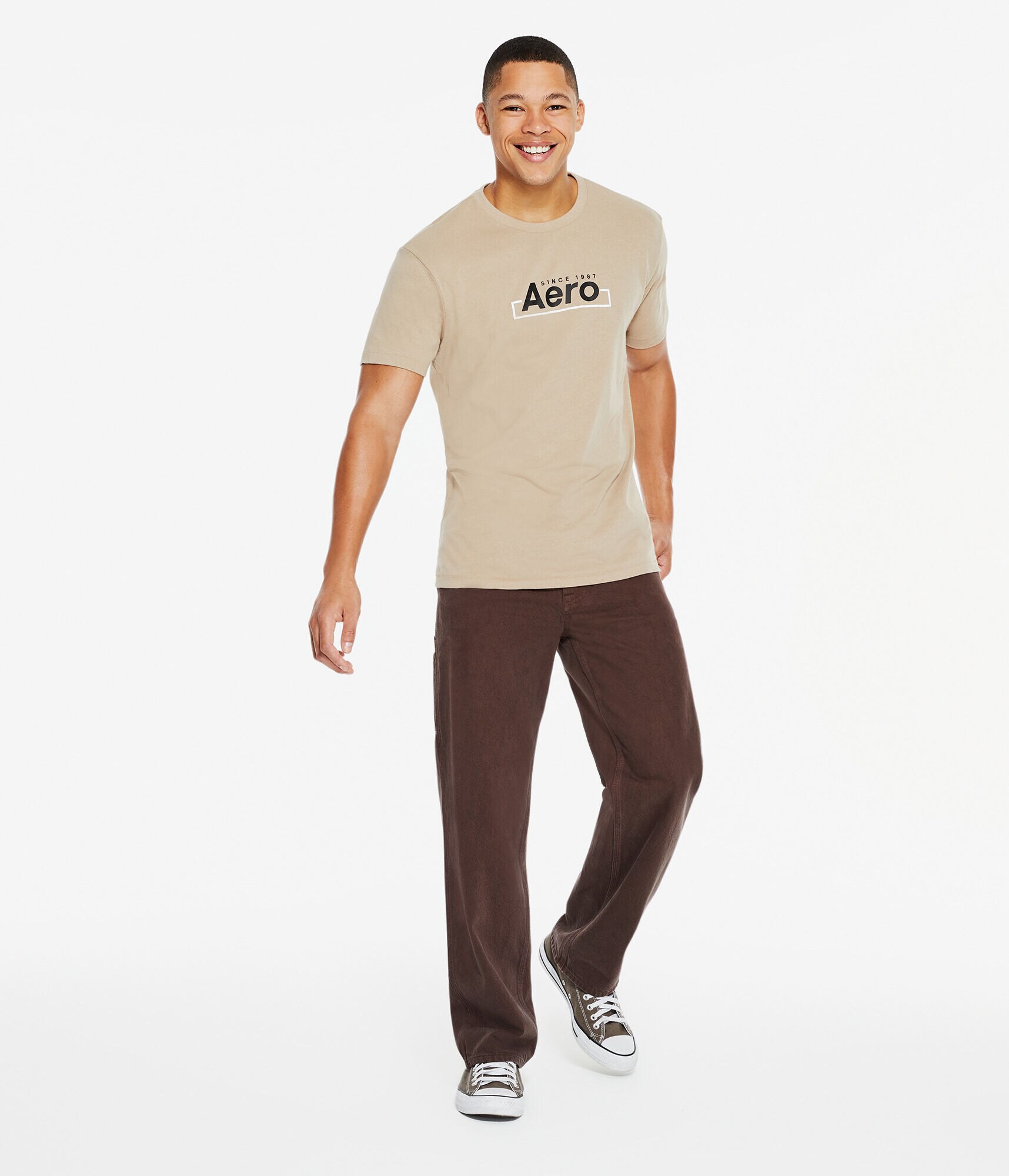 Aero Centered Box Logo Graphic Tee