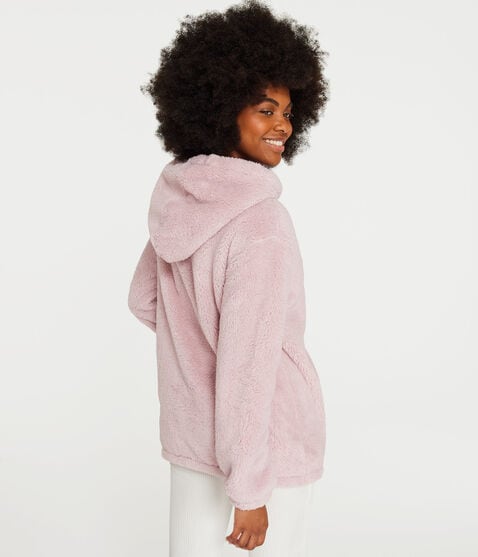 Aeropostale Sherpa Pullover Hoodie Aeropostale Sherpa Pullover Hoodie