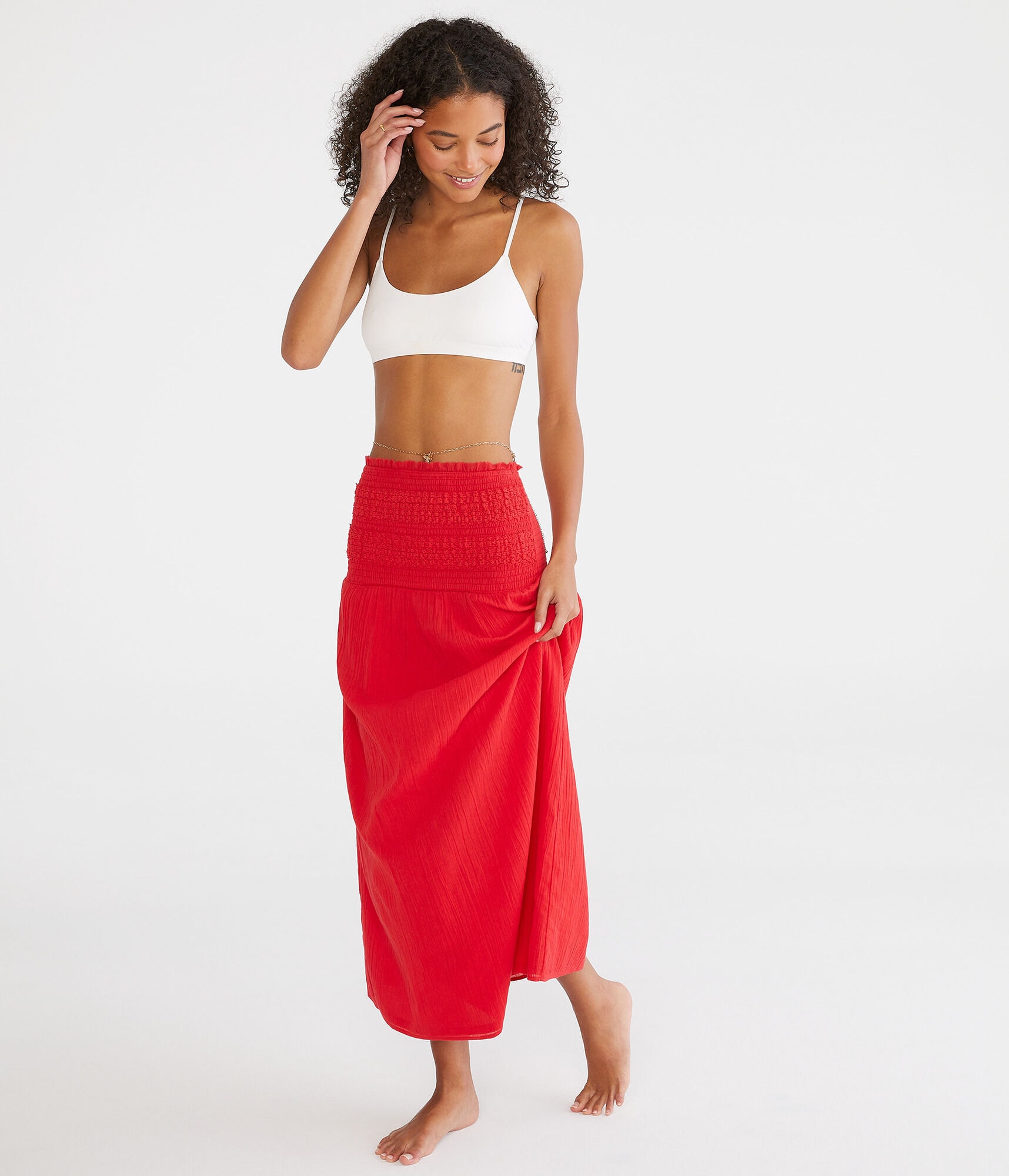 Solid Strapless Convertible Dress