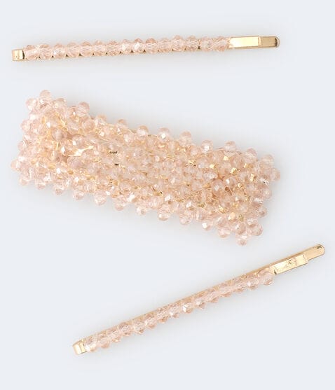 Beaded Hair Clip 3-Pack Beaded Hair Clip 3-Pack