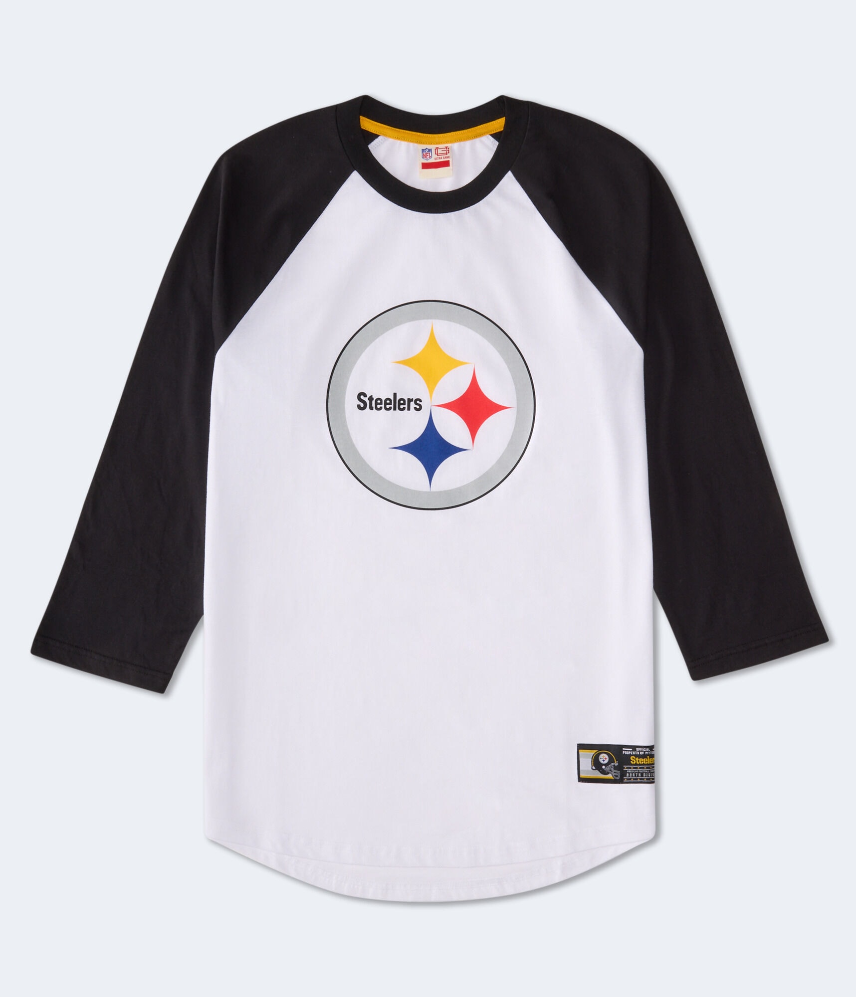3/4 Sleeve Pittsburgh Steelers Relaxed Raglan Tee