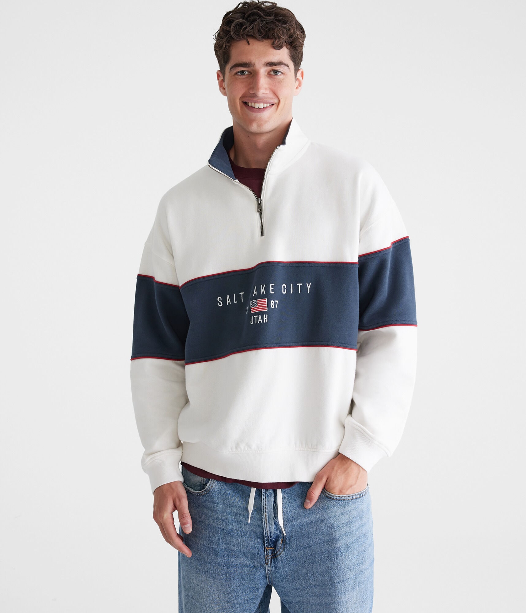 Salt Lake City Colorblocked Quarter-Zip Sweatshirt