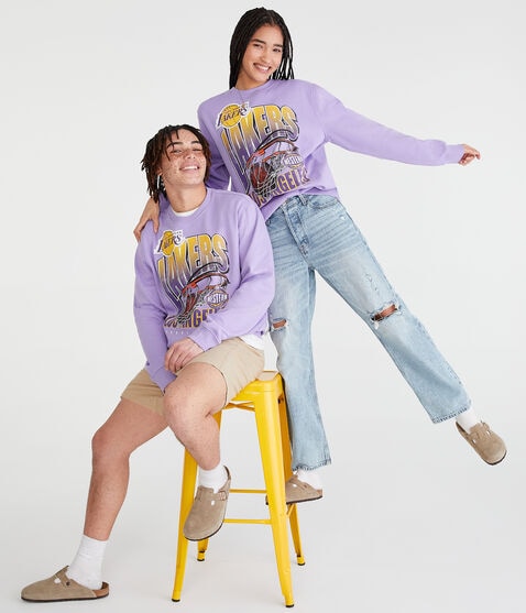 Los Angeles Lakers Crew Sweatshirt Los Angeles Lakers Crew Sweatshirt