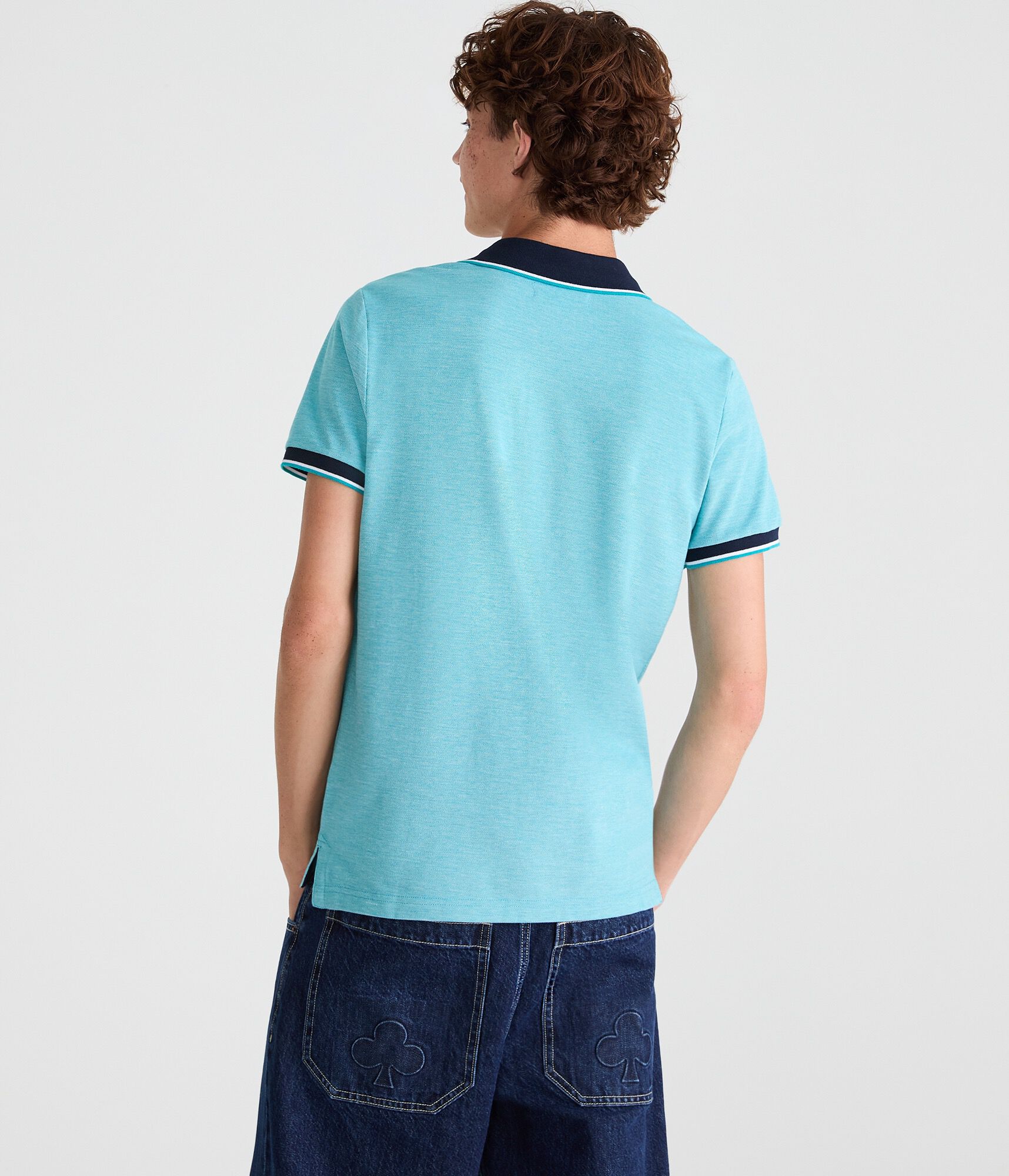 Contrast Tipped Piqu&eacute; Polo
