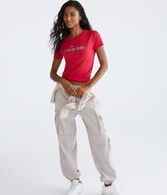 Aero Sequin Logo Graphic Tee