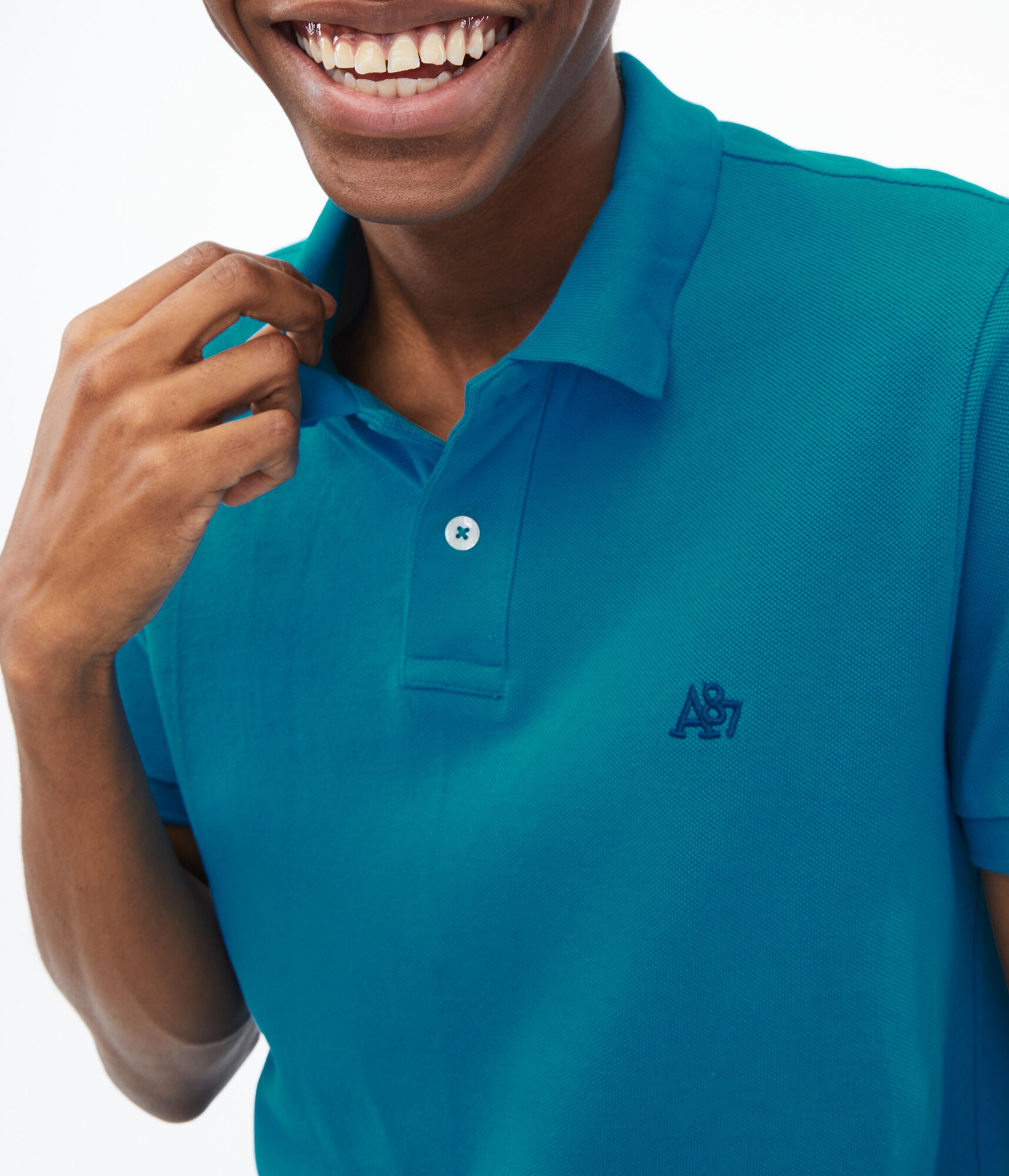 A87 Logo Piqu&eacute; Polo