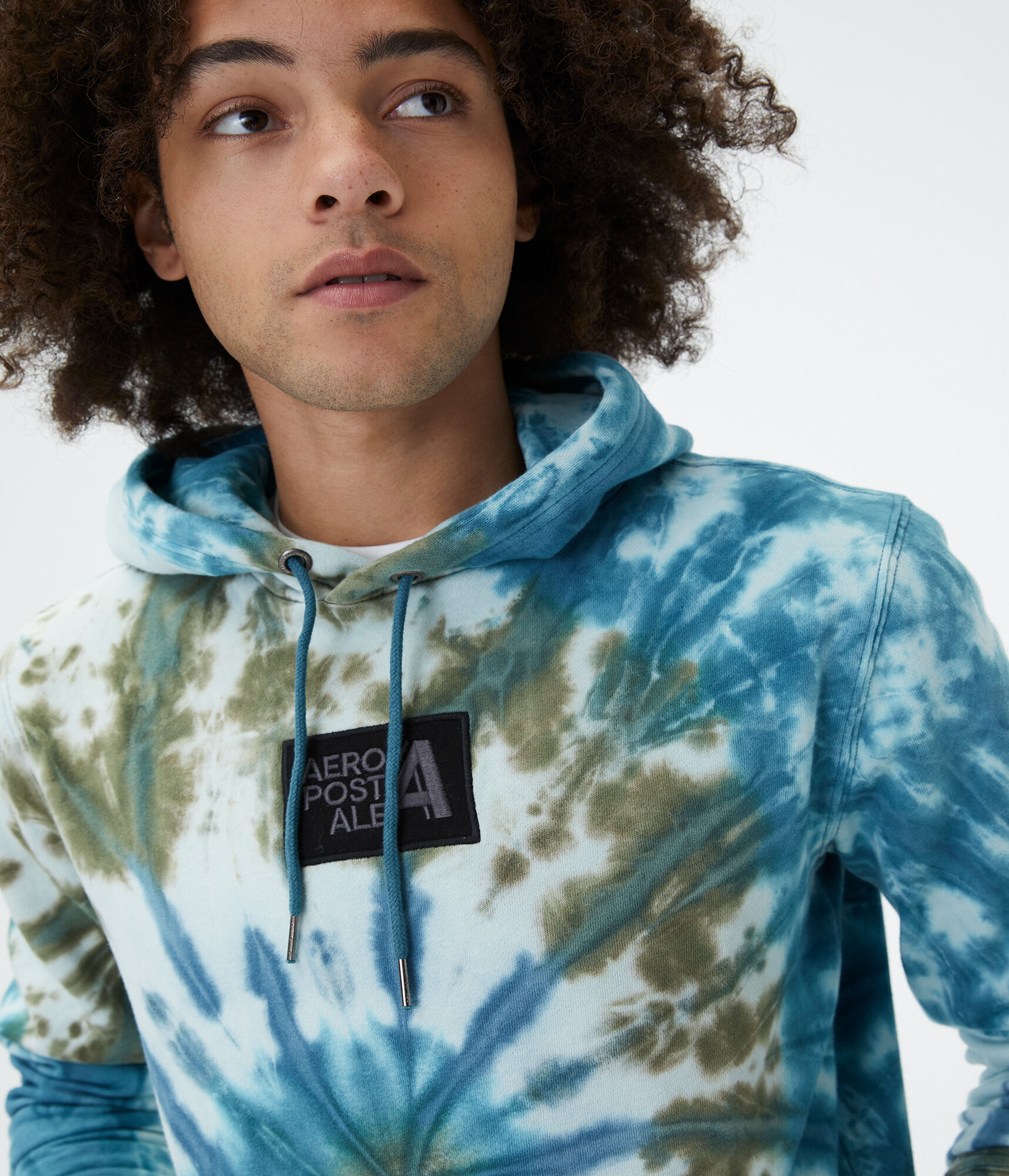 Spiral Tie-Dye Box Logo Pullover Hoodie