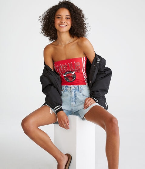 Chicago Bulls Cropped Tube Top
