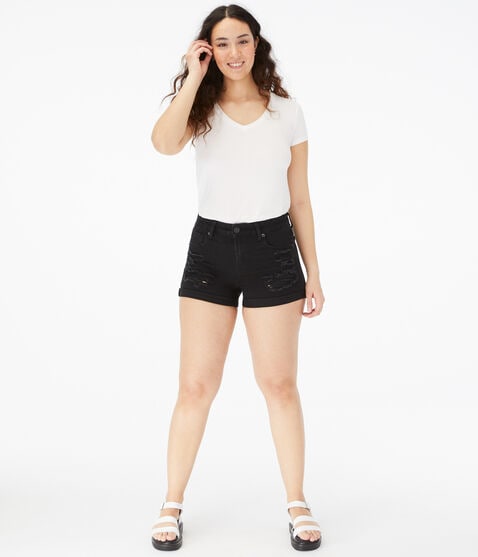 Flex Effects High-Rise Denim Midi Shorts Flex Effects High-Rise Denim Midi Shorts