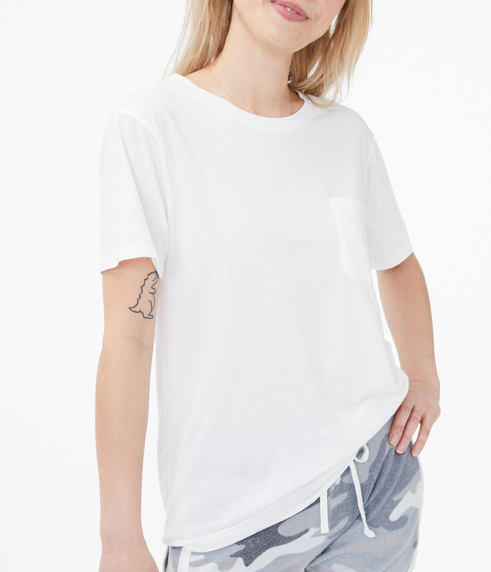 Burnout Girlfriend Pocket Crew Tee