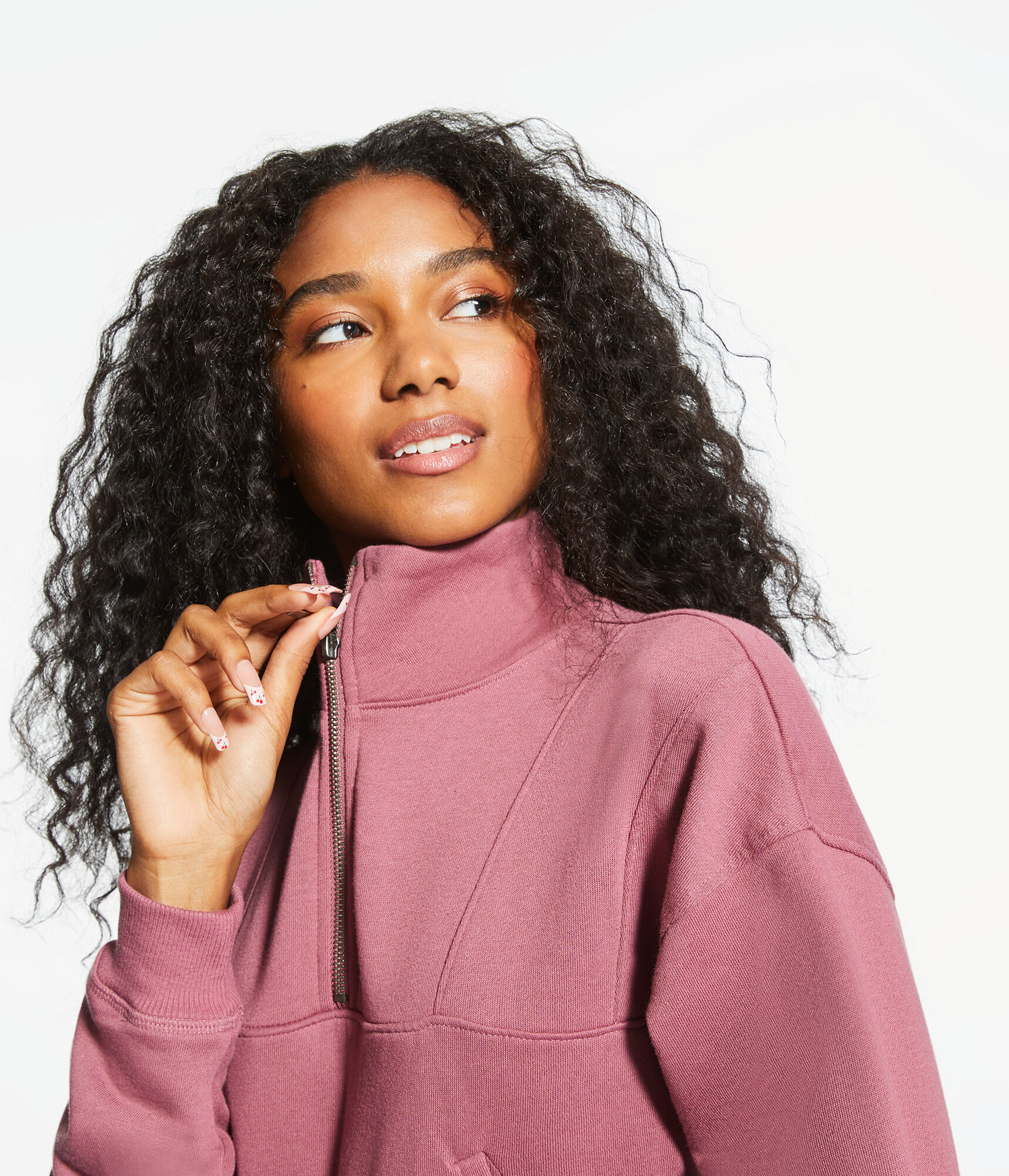 Shrunken Half-Zip Fleece Pullover