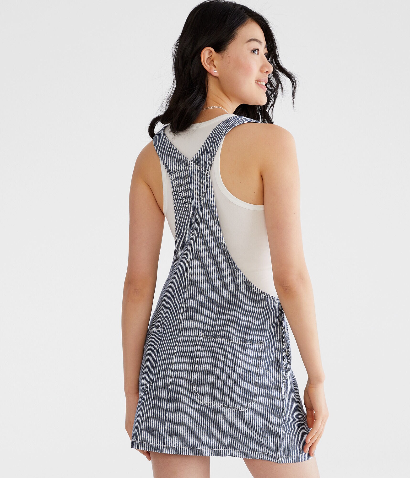 Vertical Stripe Twill Skirtall