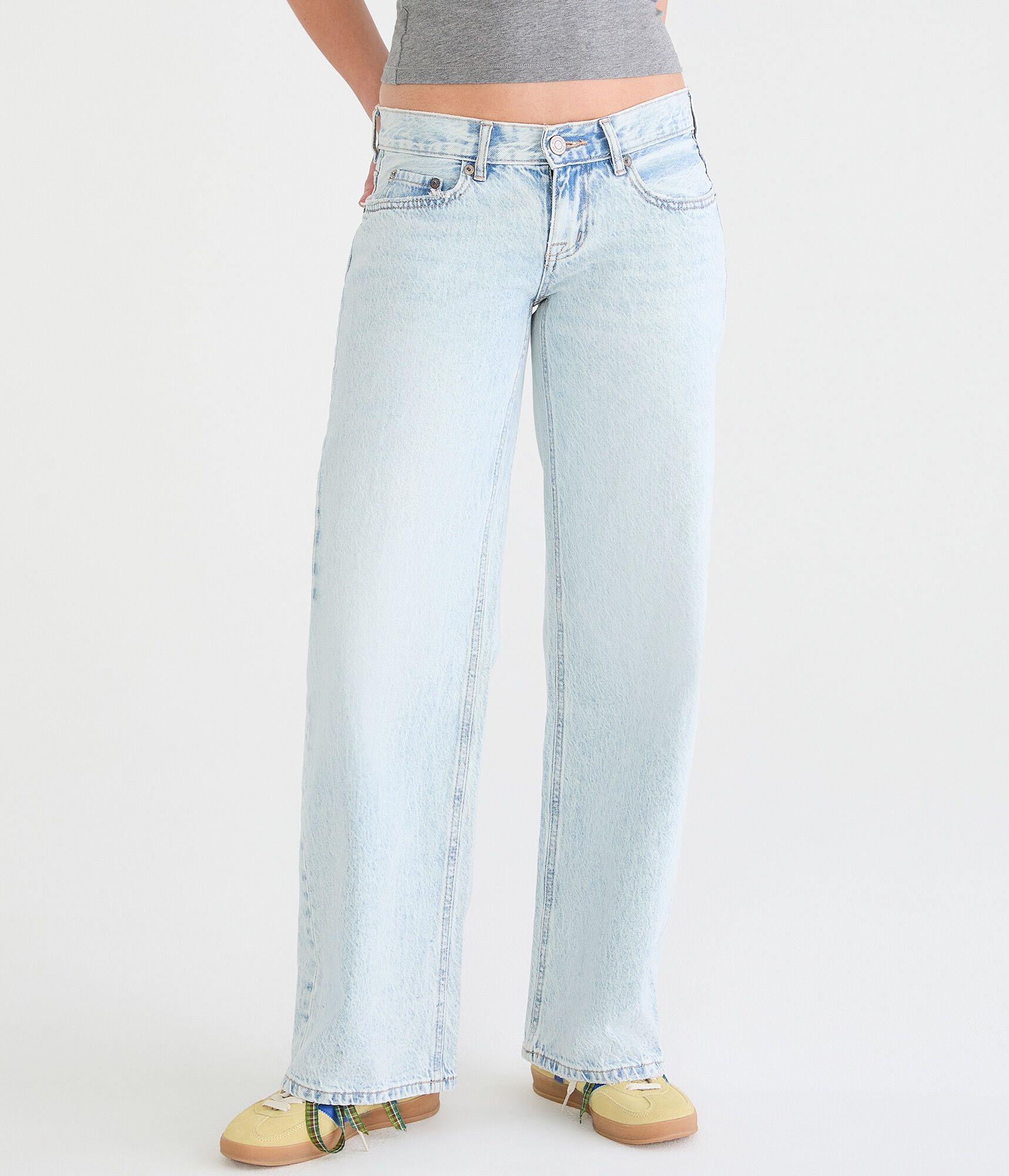 Super Low-Rise Baggy Wide Leg Jean