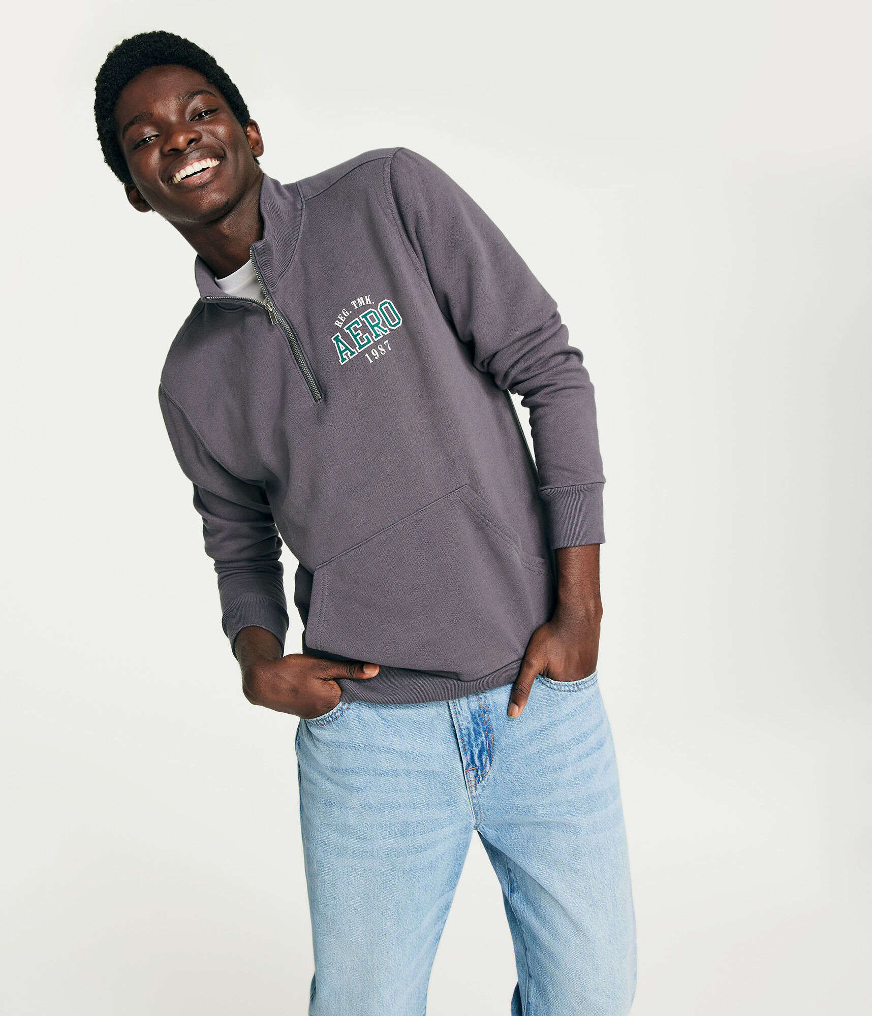 Aero 1987 Quarter-Zip Mock Pullover