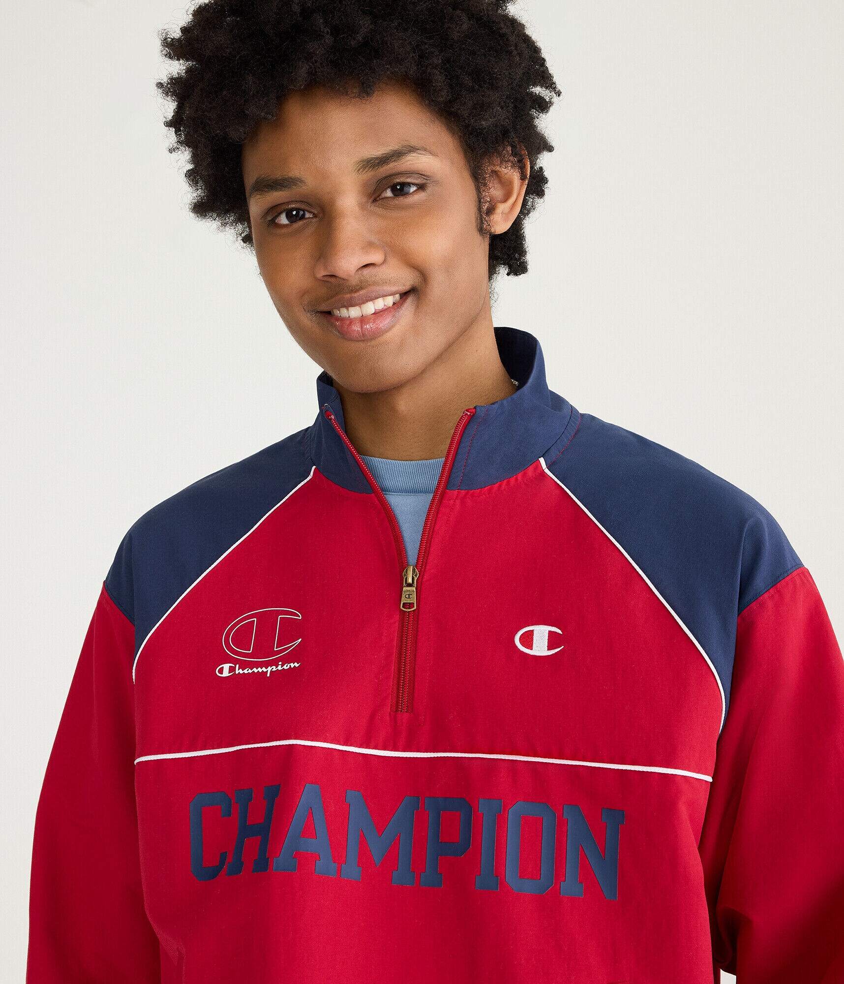 Champion Quarter-Zip Mock-Neck Pullover