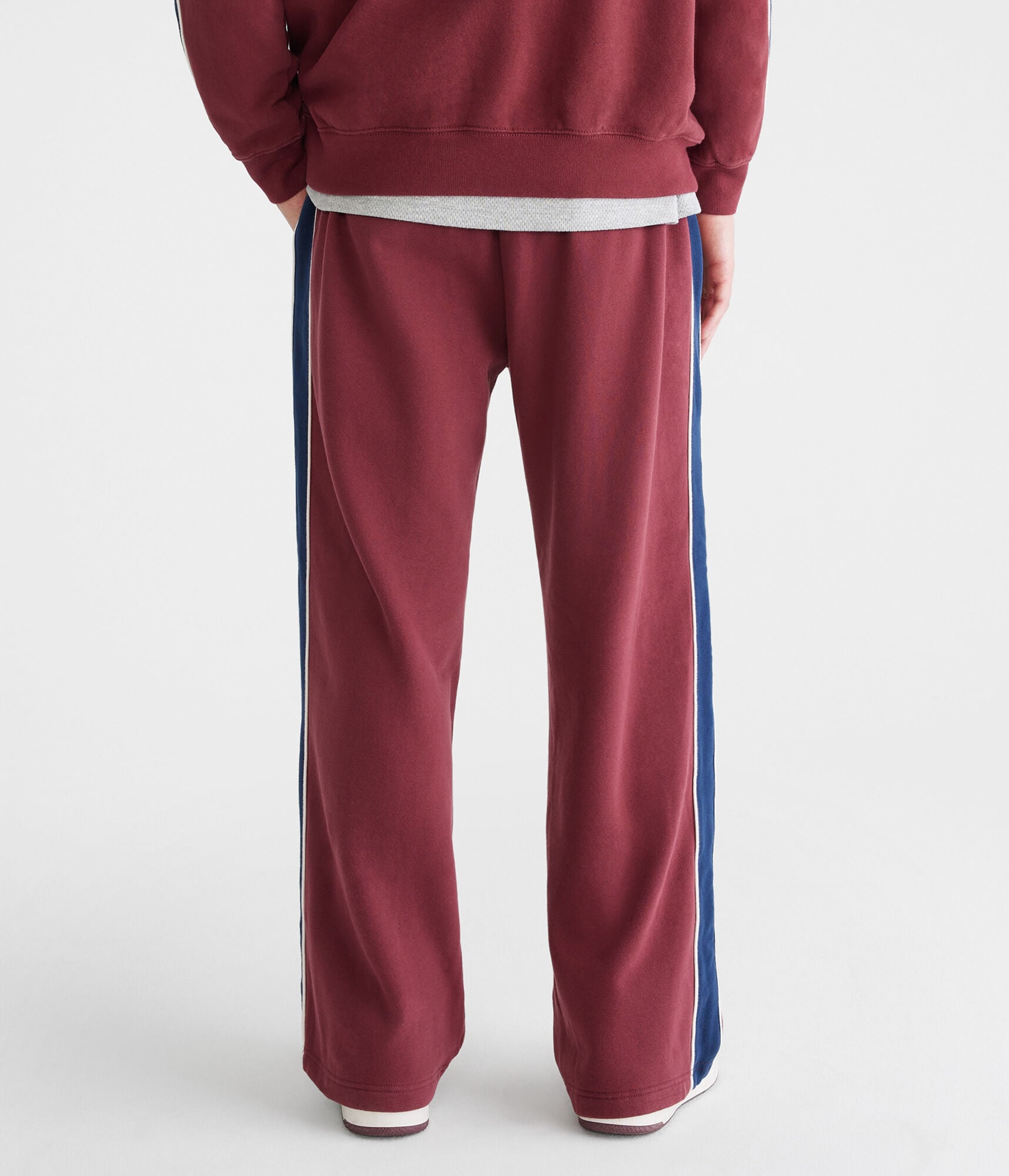 Colorblocked Stripe Straight Leg Sweatpants