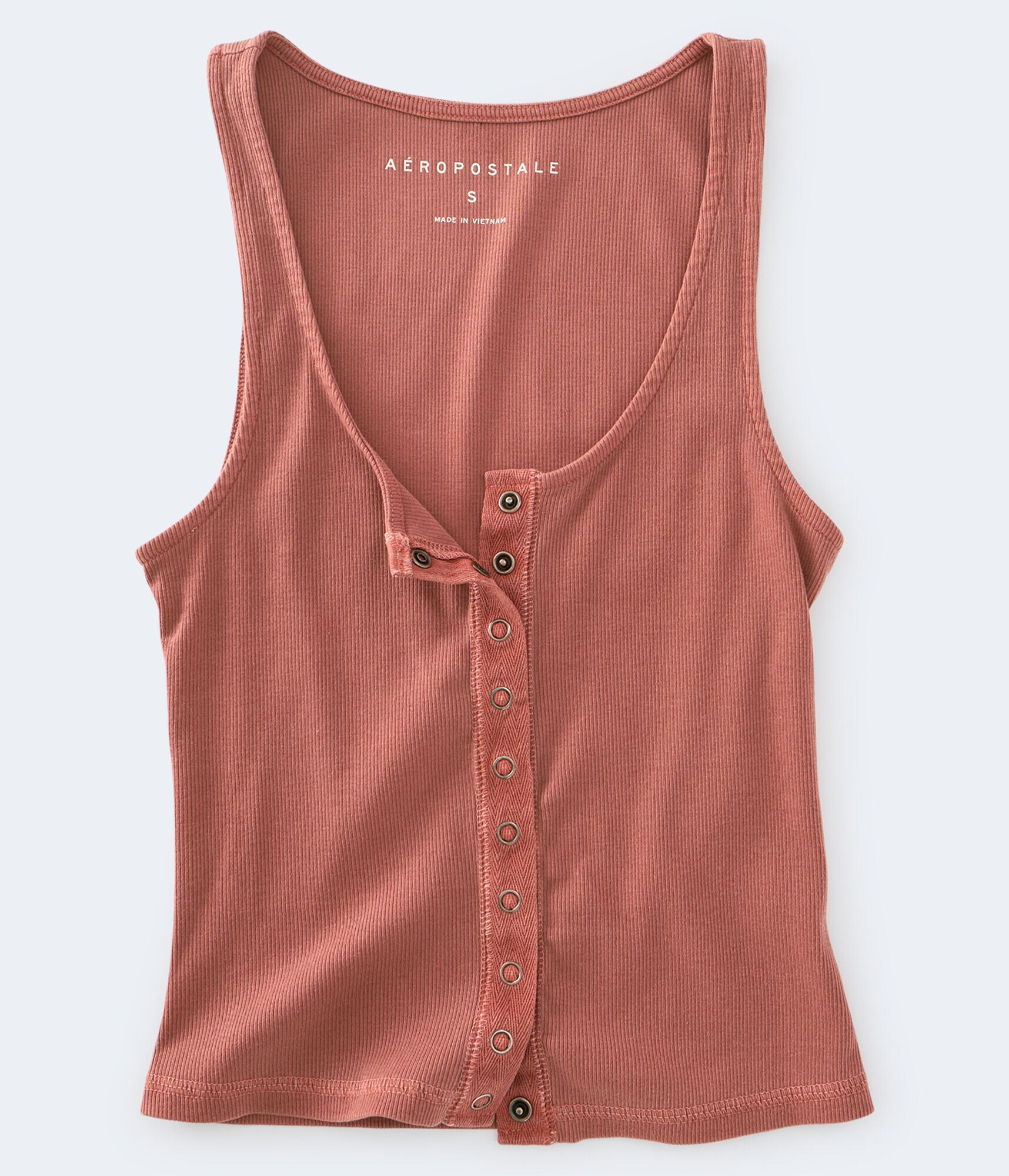 Ribbed Snap-Front Tank