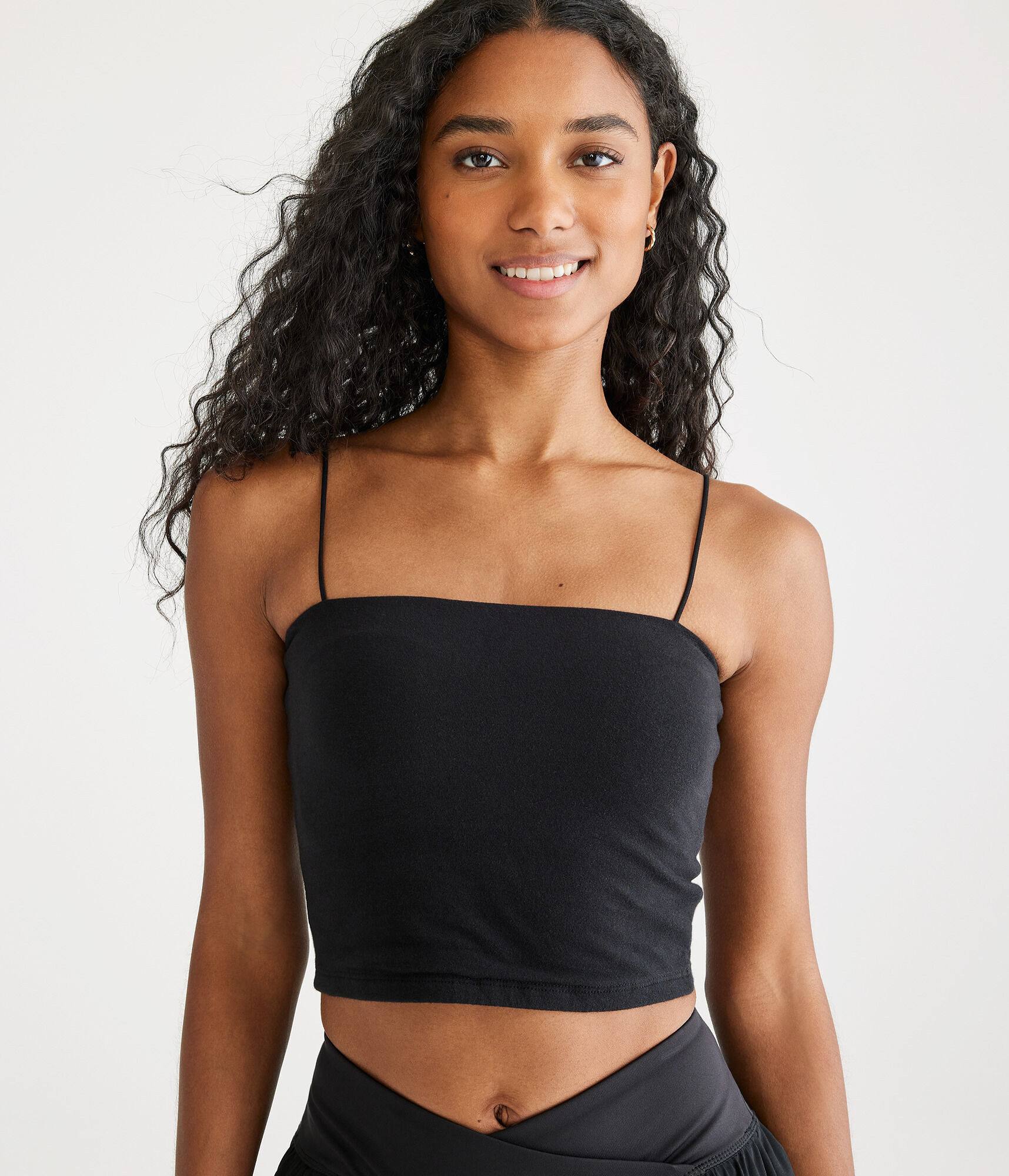 Straight neck cropped cami clearance