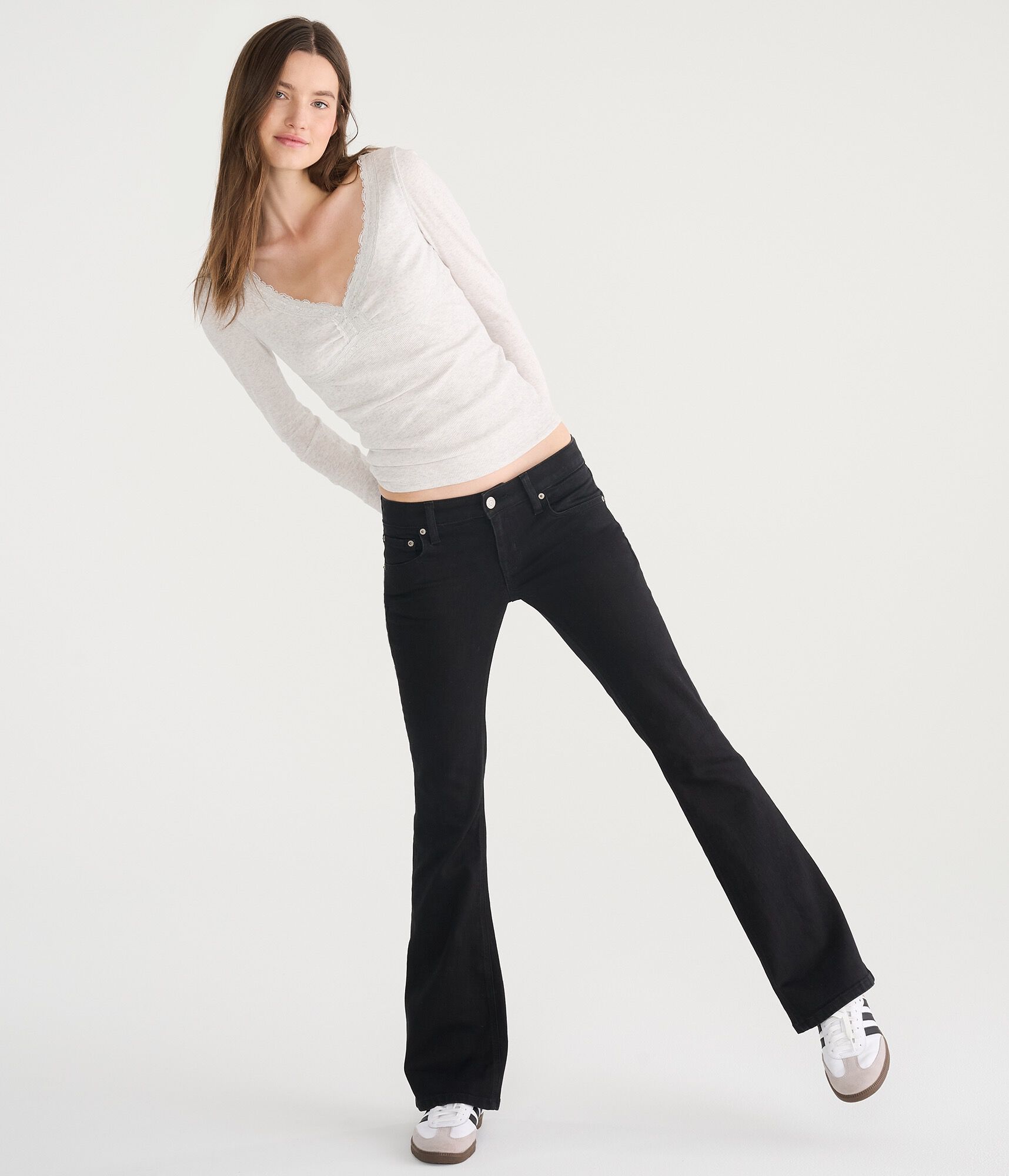 Low-Rise Flare Jean