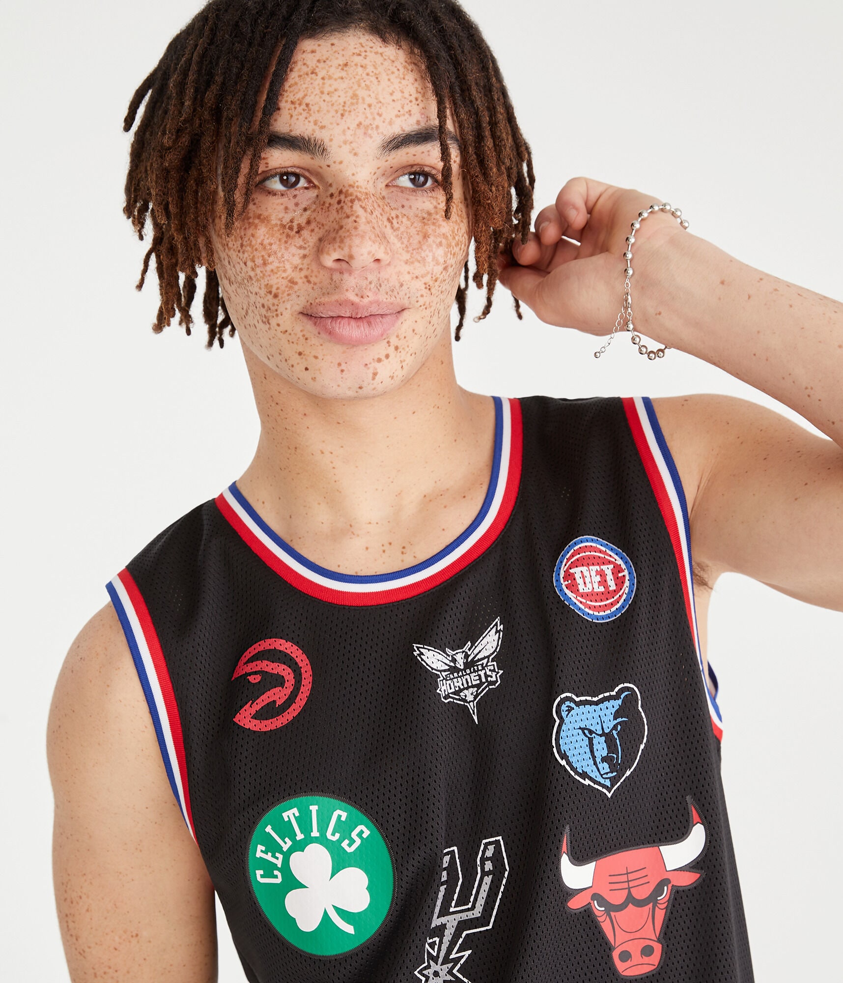 Tank Off Nba NBA Team Logos Mesh Tank