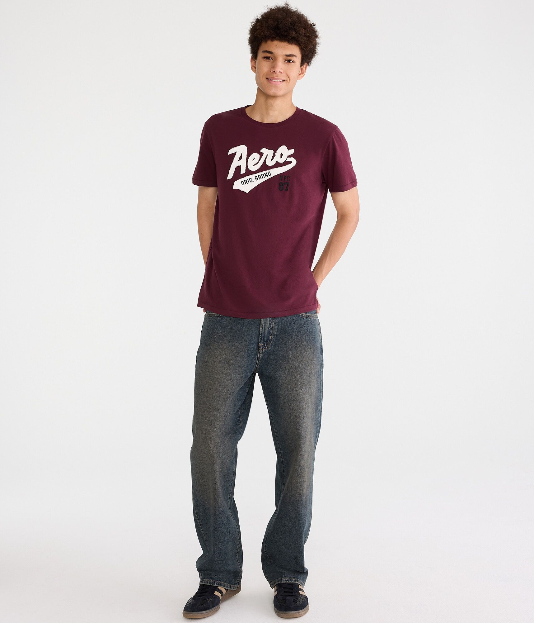 Aero Original Brand Appliqu&eacute; Graphic Tee
