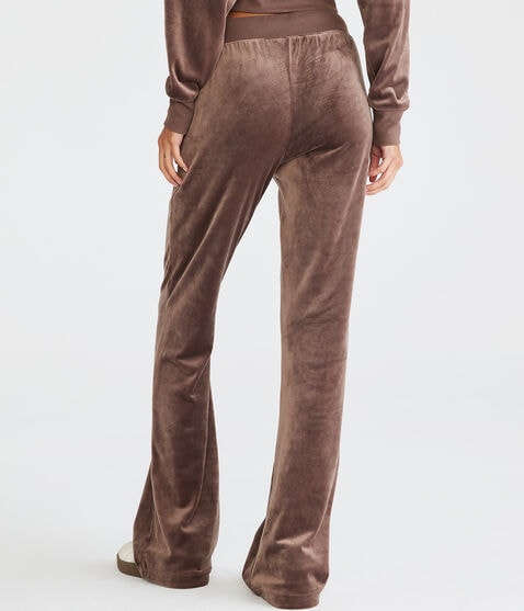 Flare High-Rise Velour Pants Flare High-Rise Velour Pants