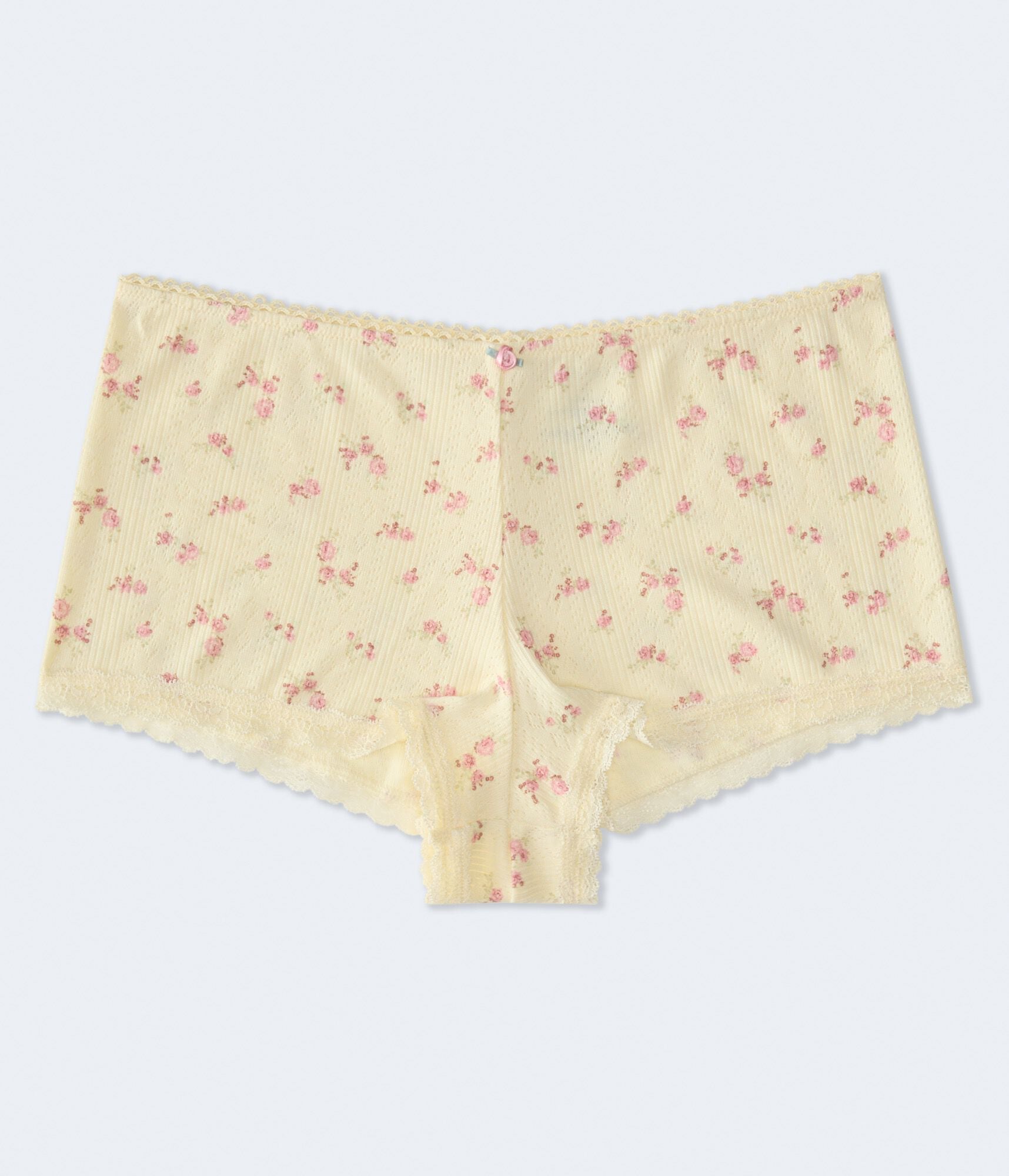 Floral Pointelle Mini Boxer
