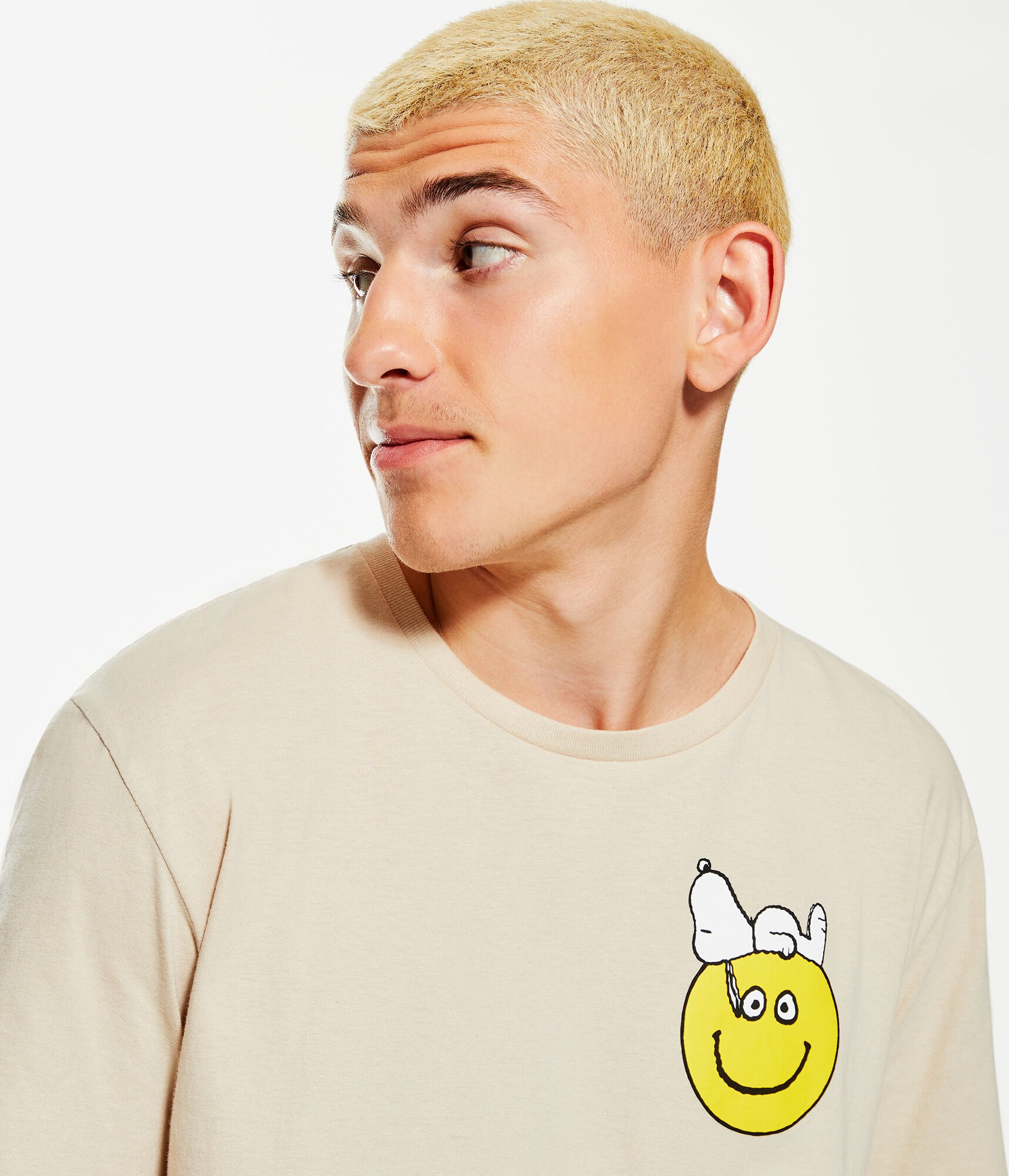 Snoopy Smiley Face Graphic Tee