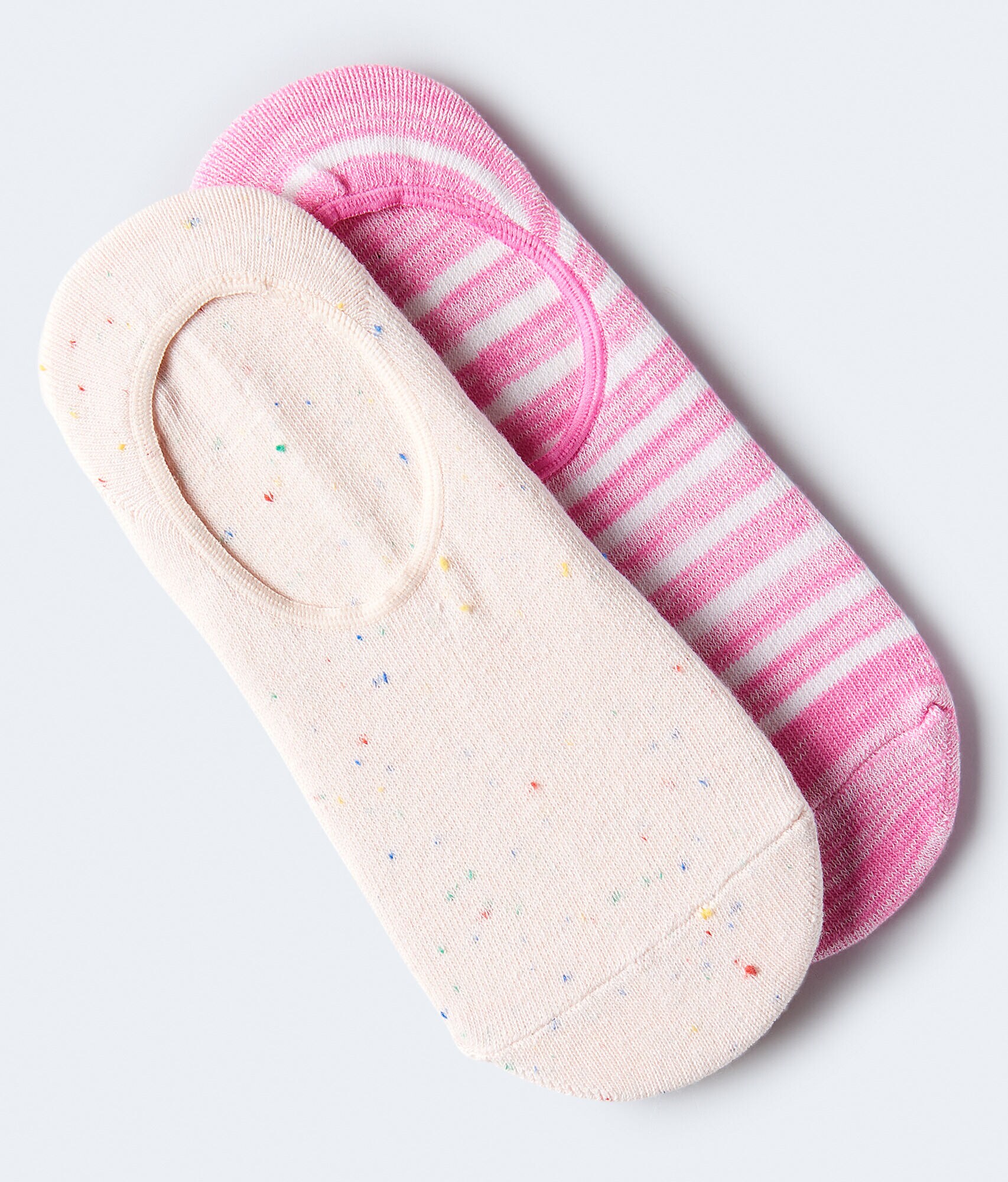 Confetti &amp; Stripe No-Show Sock 2-Pack