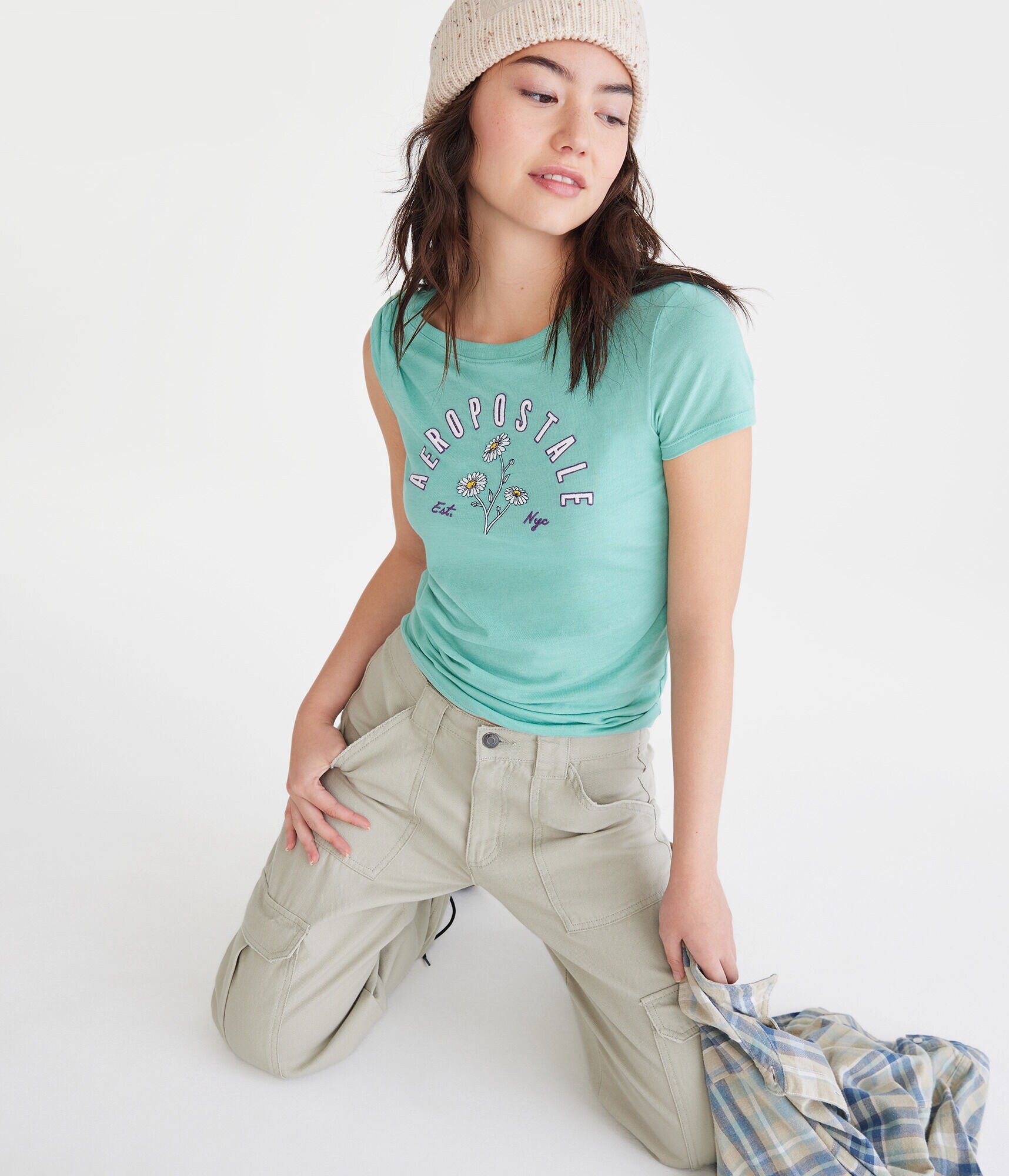 Aeropostale Daisies Graphic Tee
