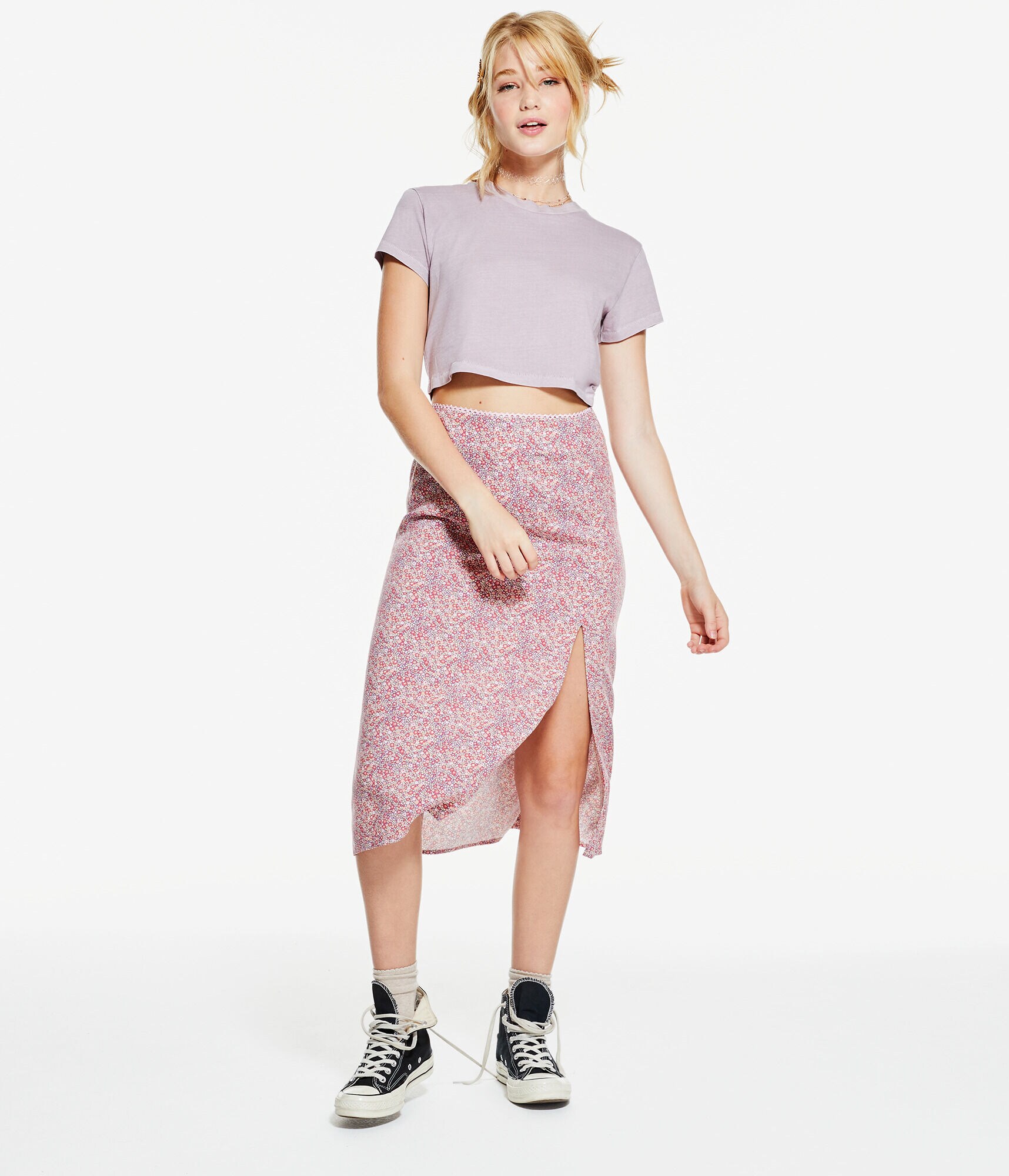 Washed Vintage Cropped Crew Tee