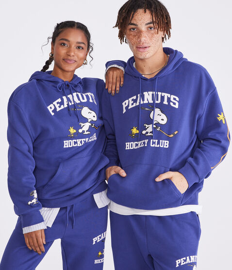 Peanuts® | Aéropostale Snoopy Hockey Club Pullover Hoodie Peanuts® | Aéropostale Snoopy Hockey Club Pullover Hoodie
