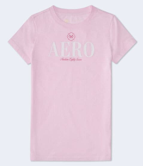 Aero Butterfly Flocked Graphic Tee Aero Butterfly Flocked Graphic Tee